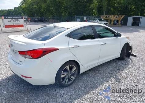 2015 Hyundai Elantra Limited from USA, damaged, VIN 5NPDH4AE7FH607777